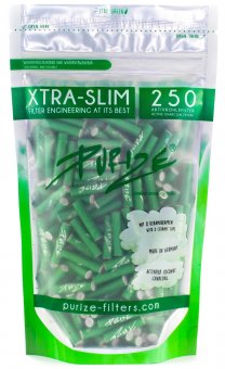 PURIZE Aktivkohlefilter grün 1x250er, 5,9mmØ, XTRA Slim Size