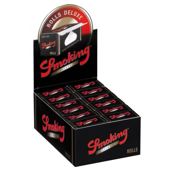 Smoking Black De Luxe Rolls 4m Box