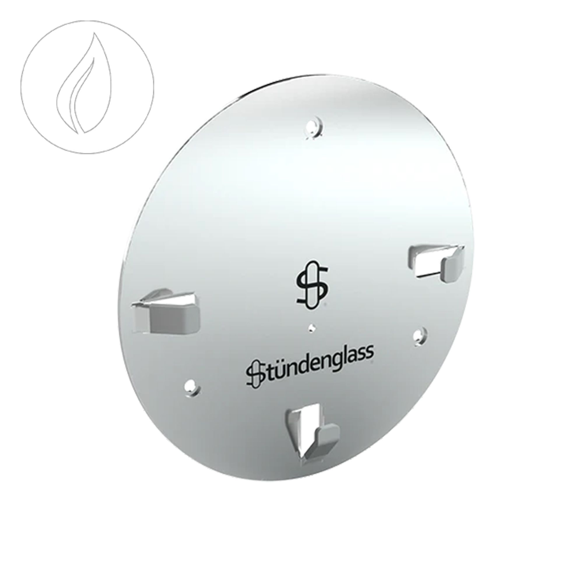  Stündenglass Gravity Hookah Wall Mount Silver Polished