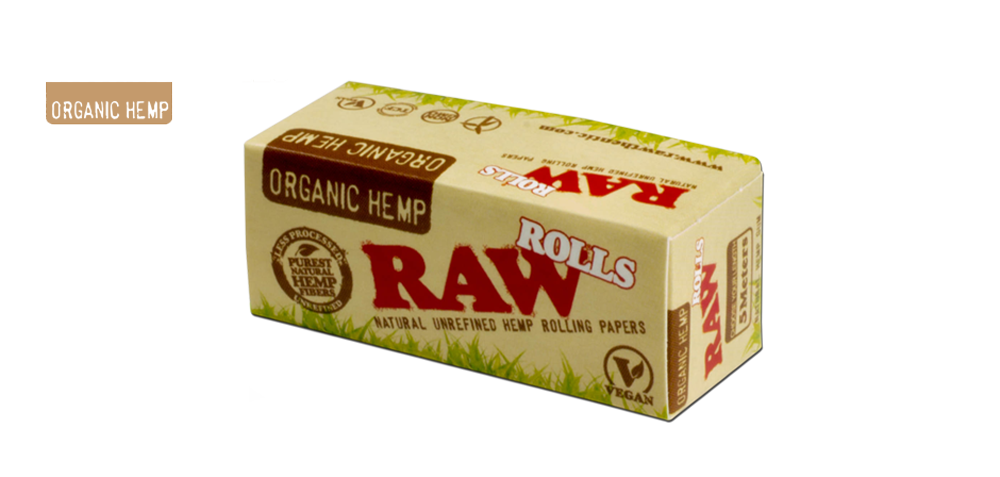 3 x RAW Organic Hemp Rolls small 5m