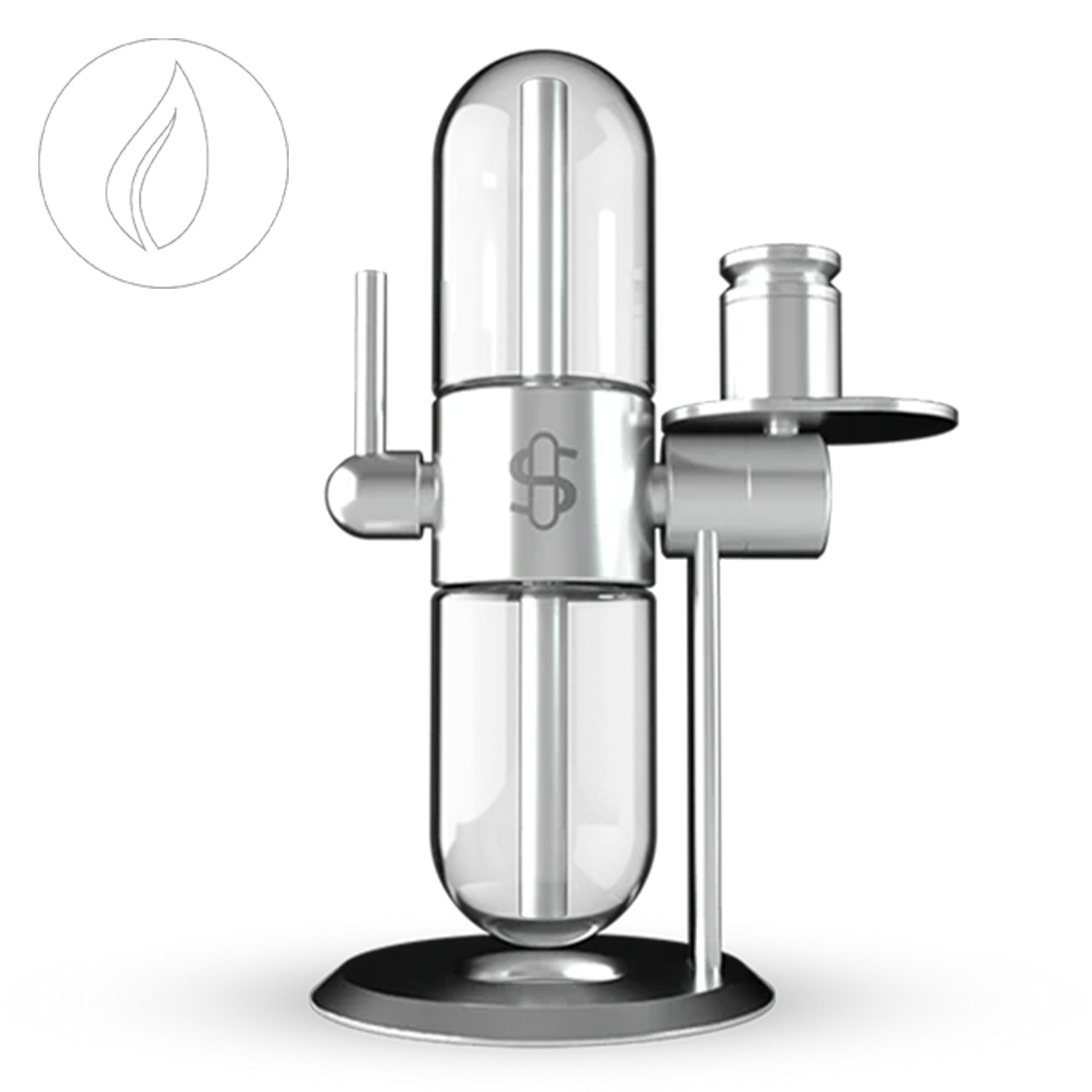 Stündenglass Gravity Hookah Silver Polished