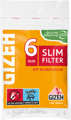 GIZEH SLIM FILTER 120Stk