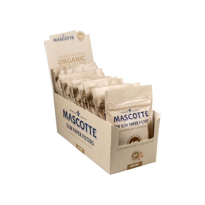 Mascotte XL Slim Paper Filters Unbleached 120 Ft
