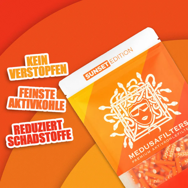 MedusaFilters - 250er Pack - SUNSET - Hybrid Aktivkohlefilter