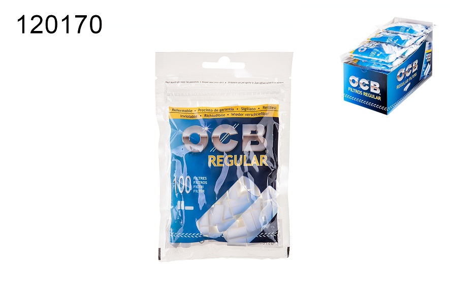 OCB Drehfilter Regular, 7,5 mm, Beutel á 100 Filter