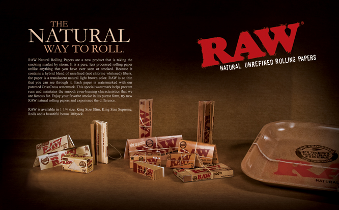 3 x RAW Organic Hemp Slim King Size
